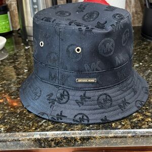 Michael Kors Monogram Black Bucket Hat